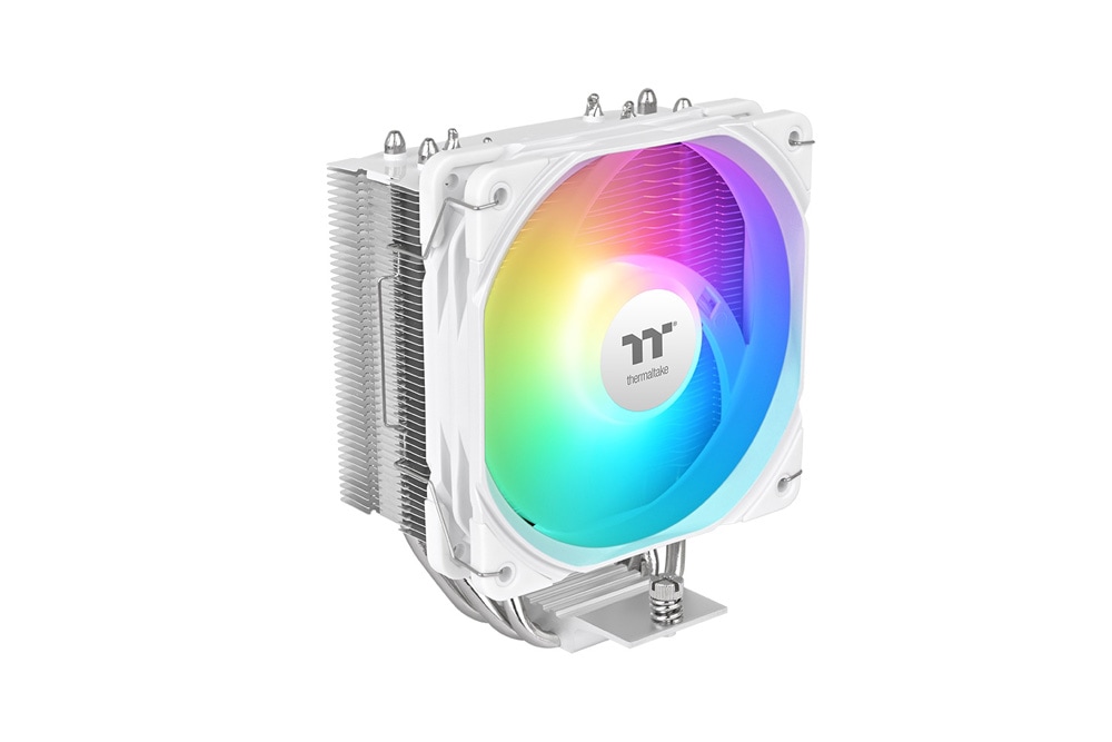 Thermaltake UX400 ARGB Air cooler White 4本ヒートパイプ構造 ARGBファン搭載 空冷 CPUクーラー ホワイト｜CL-P143-AL12SW-A