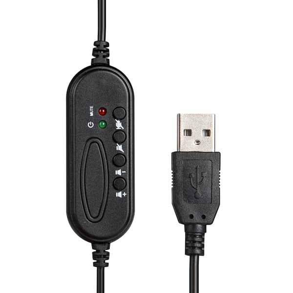 AWESOME WEB会議向け USB接続ヘッドセット|AWD-MC830 - 画像 (2)