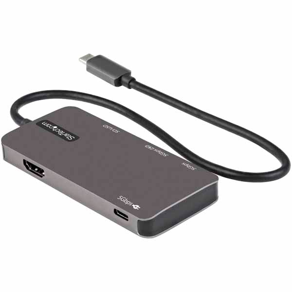 StarTech USB Type-Cマルチ変換アダプター/4K HDMI/100W USB PD/SD & microSD スロット|DKT30CHSDPD - 画像 (2)