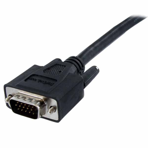 StarTech DVI-VGA変換ディスプレイモニターケーブル 1m DVI-A(オス)-ミニD-Sub15ピン(オス)|DVIVGAMM1M - 画像 (2)