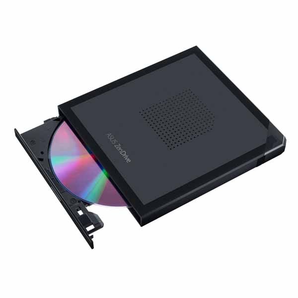 ASUS ZenDrive 外付けDVDドライブ&ライター USB-Cケーブル内蔵 ブラック|SDRW-08V1M-U/BLK/G/AS/P2G - 画像 (3)