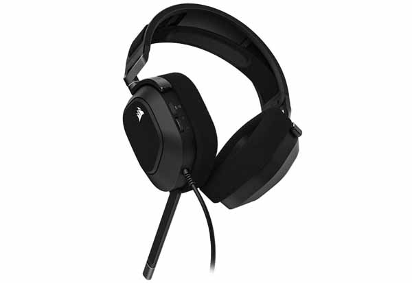 Corsair HS80 RGB USB Carbon 7.1chサラウンド対応 ゲーミングヘッドセット ブラック|CA-9011237-AP - 画像 (2)