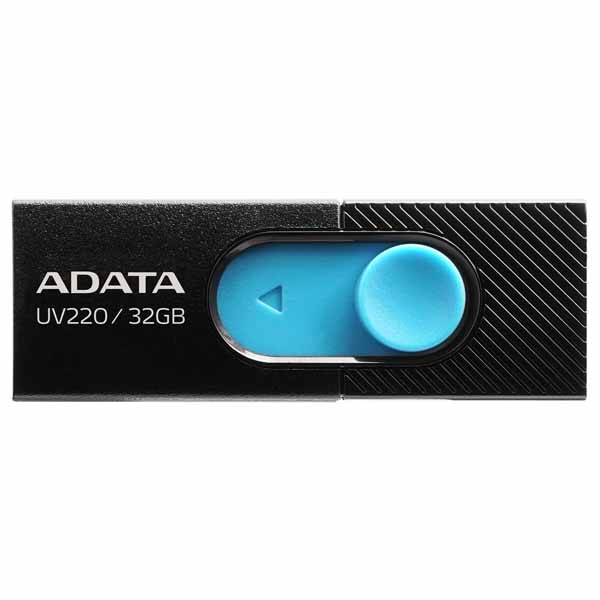 ADATA UV220 USBフラッシュドライブ 32GB USB2.0 ブラック/ブルー|AUV220-32G-RBKBL - 画像 (2)