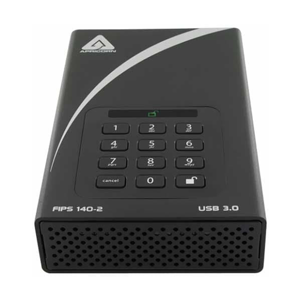 Apricorn Aegis Padlock DT FIPS - USB 3.0 Desktop Drive 暗号化セキュリティに特化した3.5インチ外付けHDD FIPS140-2 Level2認定取得モデル 20TB|ADT-3PL256F-20TB(R2) - 画像 (2)