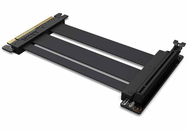 NZXT 垂直マウント対応ライザーケーブル(PCIE4.0 x 16) ブラック|AB-RC200-B1 - 画像 (2)