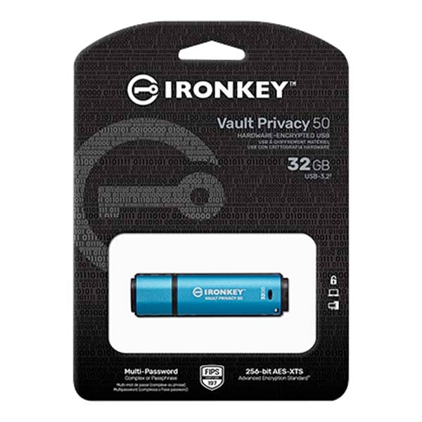 Kingston IronKey Vault Privacy 50 容量32GB 5年保証|IKVP50/32GB - 画像 (3)