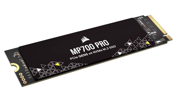 Corsair MP700 PRO PCIe Gen. 5 x4 M.2 NVMe SSD 2TB (no heatsink); 12,400MB/s / 11,800MB/s; 1,400TBW|CSSD-F2000GBMP700PNH - 画像 (2)