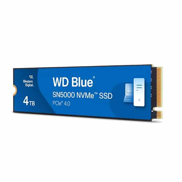 WesternDigital WD Blue SN5000 NVMe SSD 容量4.0TB M.2(2280) 2.38mm PCIe Gen4 x4 5500MB/s 5000MB/s 5y|WDS400T4B0E - 画像 (2)