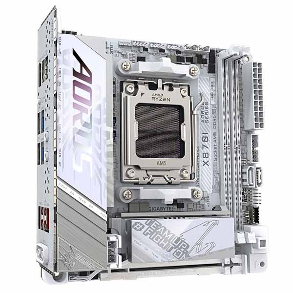 GIGABYTE X870I AORUS PRO ICE AMD X870搭載のオールホワイトMini-ITXマザーボード|X870I AORUS PRO ICE - 画像 (2)
