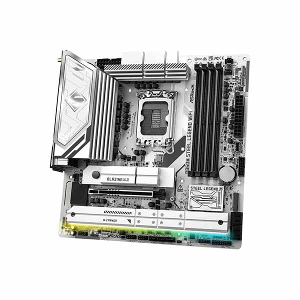 ASRock B860M Steel Legend WiFi 高品質コンポーネントを搭載 microATXマザーボード|B860M Steel Legend WiFi - 画像 (2)