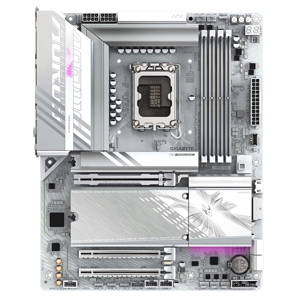 GIGABYTE B860 AORUS ELITE WIFI7 ICE ATXマザーボード ホワイト|B860 A ELITE WF7 ICE - 画像 (2)