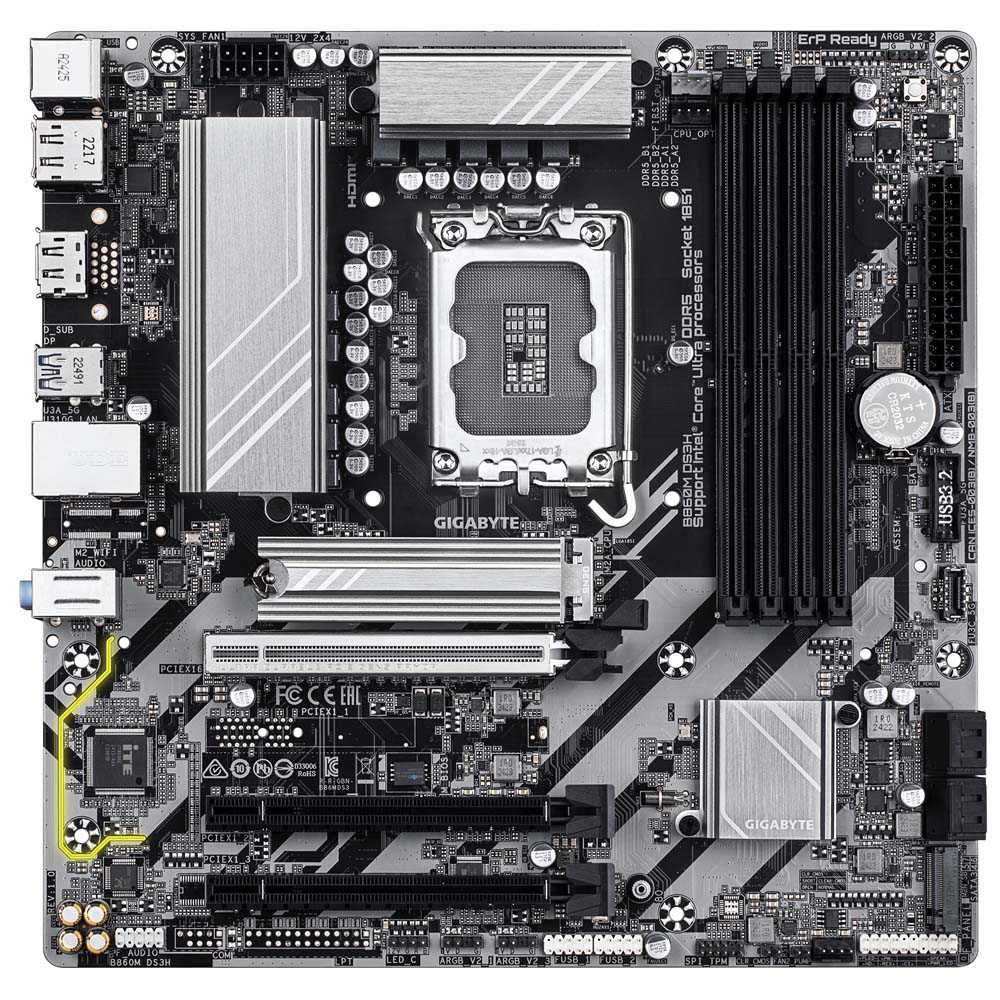 GIGABYTE B860M DS3H Micro-ATXマザーボード|B860M DS3H - 画像 (2)