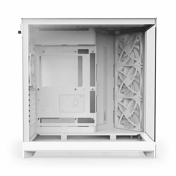 NZXT H9 Flow (2025) - White 大型デュアルチャンバー構造採用 ミドルタワーATXエアフローケース ホワイト|CM-H92FW-01 - 画像 (2)