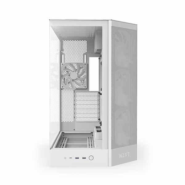 NZXT H9 Flow RGB (2025) - White 大型デュアルチャンバー構造採用 ミドルタワーATXエアフローケース ホワイト|CM-H92FW-R1 - 画像 (2)