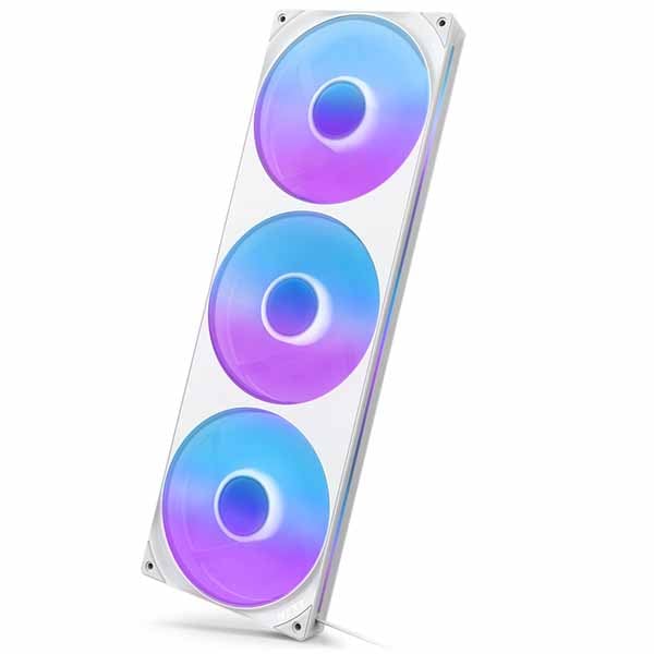NZXT F420RGB Core Fan (Single Frame) - White シングルフレームRGBファンユニット ホワイト|RF-U42HF-W1 - 画像 (2)