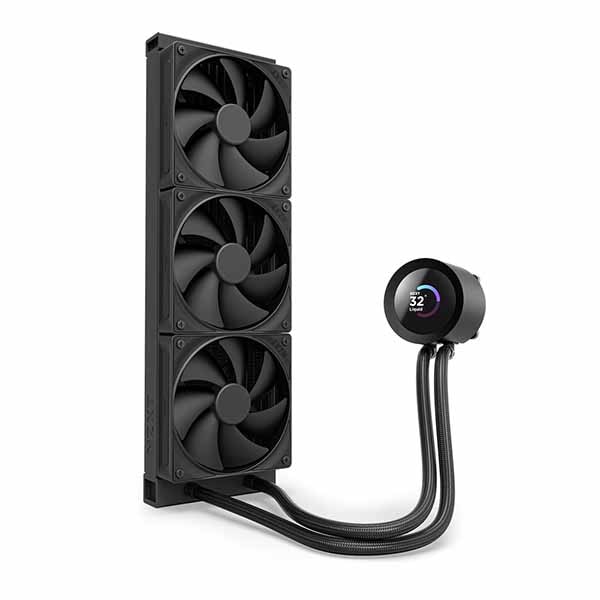 NZXT Kraken Plus 360 v2(Black) 360mm AIO液体クーラー 1.54インチLCD付き ブラック|RL-KN360-B2 - 画像 (2)