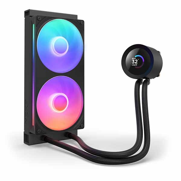 NZXT Kraken Plus 240 RGB v2(Black) 240mm RGB AIO液体クーラー 1.54インチLCD付き ブラック|RL-KR240-B2 - 画像 (2)