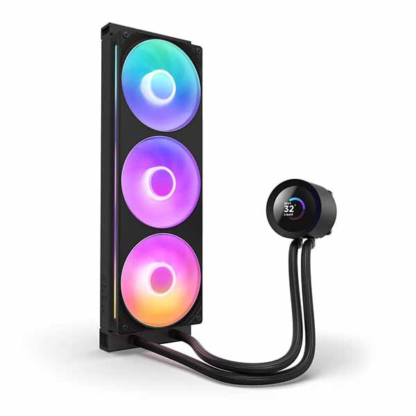 NZXT Kraken Plus 360 RGB v2(Black) 360mm RGB AIO液体クーラー 1.54インチLCD付き ブラック|RL-KR360-B2 - 画像 (2)