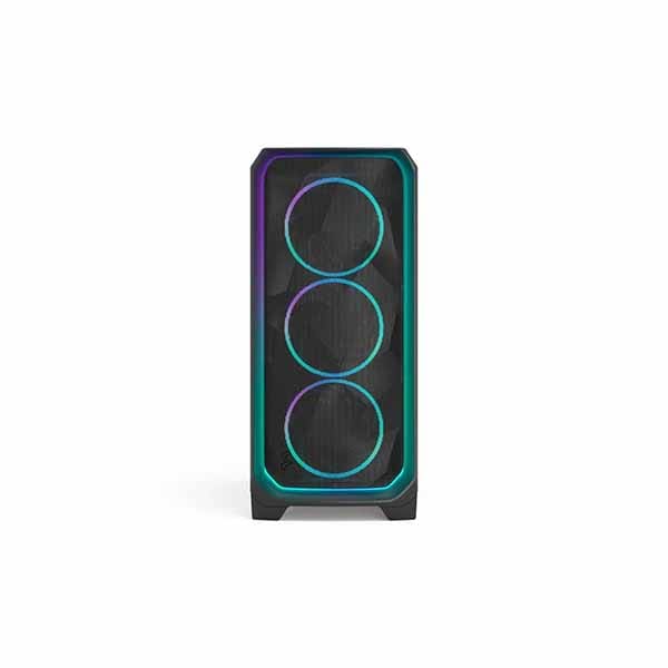 Fractal Design Meshify 3 Ambience Pro RGB Black TG Light Tint ミドルタワー型PCケース ライトティント 強化ガラスパネル ブラック|FD-C-MES3A-03 - 画像 (2)
