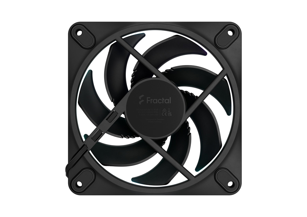Fractal Design Momentum 12 RGB Black 120mm PCケースファン ブラック|FD-F-MR1-1201 - 画像 (2)