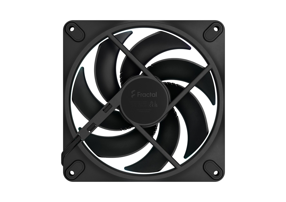 Fractal Design Momentum 14 RGB Black 140mm PCケースファン ブラック|FD-F-MR1-1401 - 画像 (2)