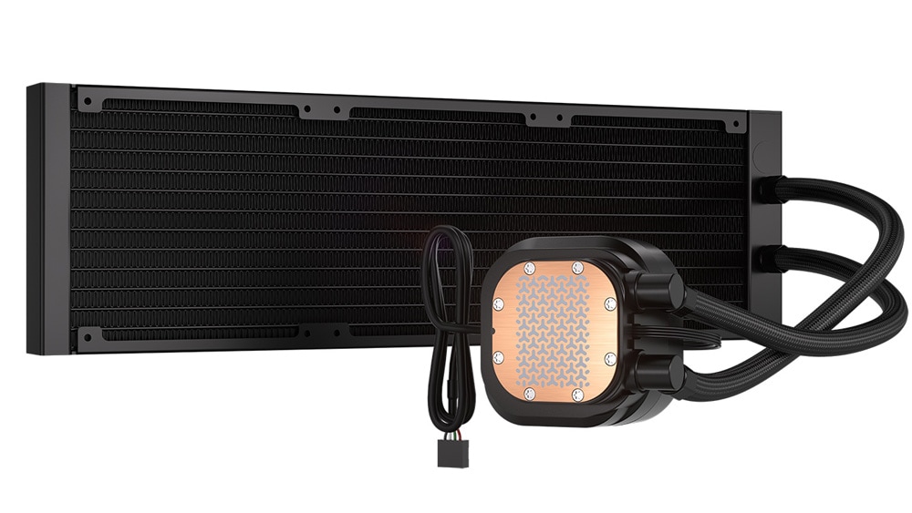 Corsair NAUTILUS 360 RS LCD 簡易水冷CPUクーラー ブラック|CW-9061033-WW - 画像 (2)