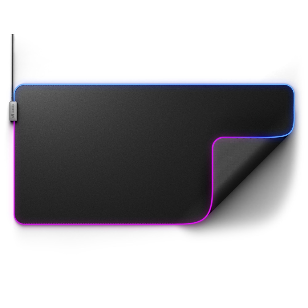 Glorious Mouse Pad 2 GLED - XXL- Black RGBライティング搭載 布製ゲーミングマウスパッド XXLサイズ (915 x 460mm) ブラック|GLO-MP2-GLED-XXL-B - 画像 (2)