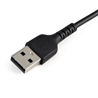 StarTech 高耐久Lightning-USB-Aケーブル 30cm/ブラック/iPhone、iPod、iPad対応|RUSBLTMM30CMB - 画像 (3)