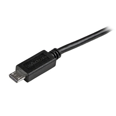 StarTech マイクロUSB充電ケーブル 1m/USB-A(4ピン オス)-USB Micro-B(5ピン オス)|USBAUB1MBK - 画像 (3)