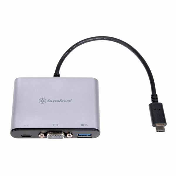 SILVERSTONE EP06 USB3.1 Type-Cポートに接続するUSBハブ+VGA出力コンボアダプタ|SST-EP06C - 画像 (3)