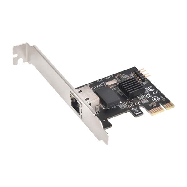 SILVERSTONE ECL01 2.5Gbps RJ45ネットワークインタフェースPCI Expressカード|SST-ECL01 - 画像 (3)
