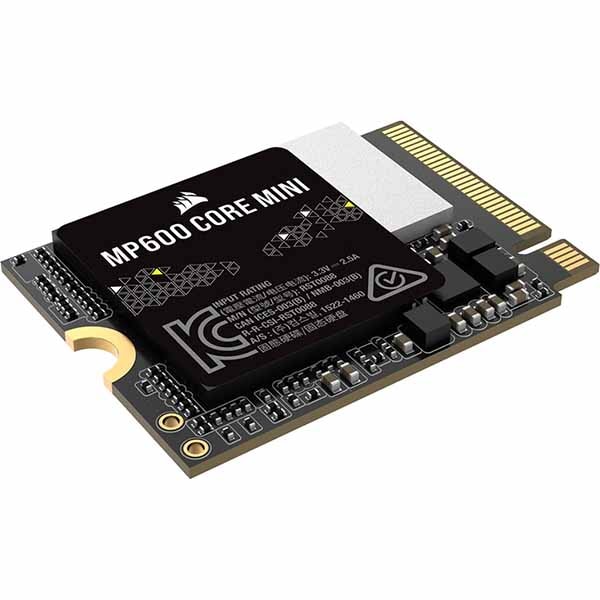 Corsair MP600 CORE MINI 容量1TB M.2(2230) 3D QLC Gen4 PCIe x4 NVMe SSD ; 5,000MB/s / 3,800MB/s; 250TBW|CSSD-F1000GBMP600CMN - 画像 (3)