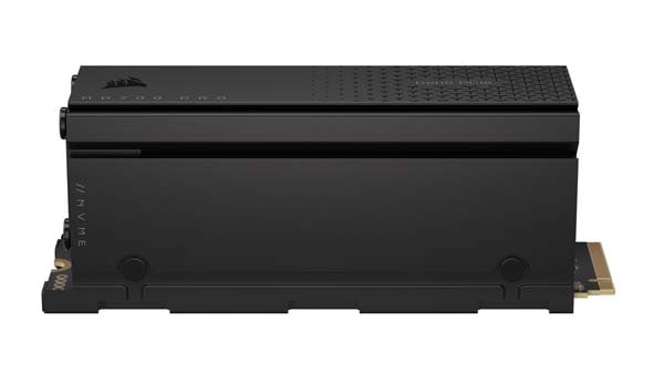 Corsair MP700 PRO PCIe Gen. 5 x4 M.2 NVMe SSD 1TB with Cooler; 11,700MB/s / 9,600MB/s; 700TBW|CSSD-F1000GBMP700PRO - 画像 (3)