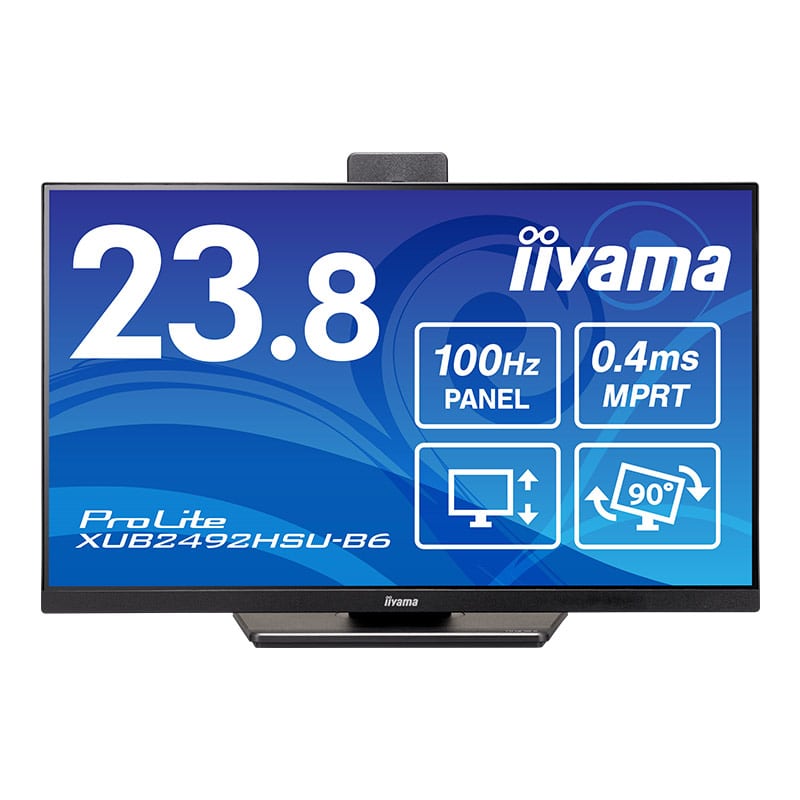 iiyama 23.8型液晶ディスプレイ ProLite(1920×1080/HDMI、DisplayPort/ブラック/スピーカー:あり/フルHD/IPS方式/昇降/回転)|XUB2492HSU-B6 - 画像 (3)