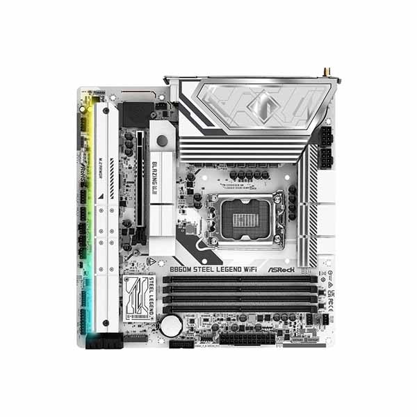 ASRock B860M Steel Legend WiFi 高品質コンポーネントを搭載 microATXマザーボード|B860M Steel Legend WiFi - 画像 (3)