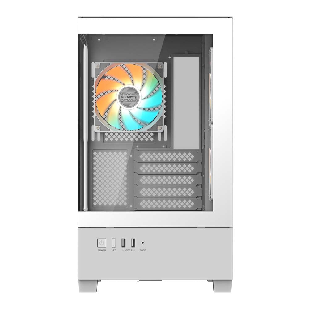 GIGABYTE C201 PANORAMIC ICE ピラーレスデザインのPCケース ホワイト|C201PI - 画像 (3)