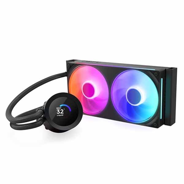 NZXT Kraken Plus 240 RGB v2(Black) 240mm RGB AIO液体クーラー 1.54インチLCD付き ブラック|RL-KR240-B2 - 画像 (3)