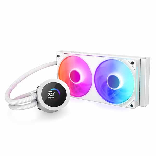 NZXT Kraken Plus 240 RGB v2(White) 240mm RGB AIO液体クーラー 1.54インチLCD付き ホワイト|RL-KR240-W2 - 画像 (3)