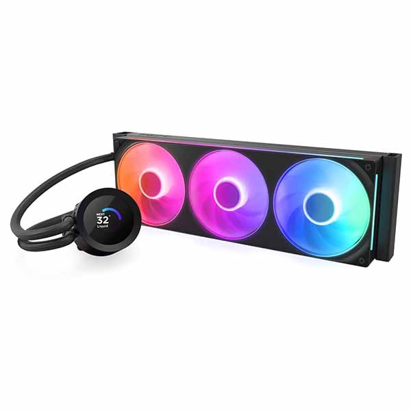 NZXT Kraken Plus 360 RGB v2(Black) 360mm RGB AIO液体クーラー 1.54インチLCD付き ブラック|RL-KR360-B2 - 画像 (3)