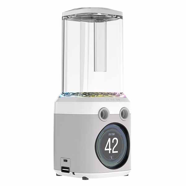 Corsair Hydro X Series iCUE LINK XD6 RGB ELITE LCD WHITE (Pump reservoir unit) カスタム水冷用ポンプ/リザーバーコンボ ホワイト|CX-9040016-WW - 画像 (3)