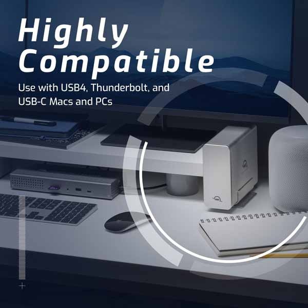 【国内正規代理店品】OWC Express 4M2 NVMe M.2 SSD用4スロットUSB4(40Gb/s)外付けストレージエンクロージャ(SoftRAIDは付属してません)|OWCUS4EXP4M2 - 画像 (3)