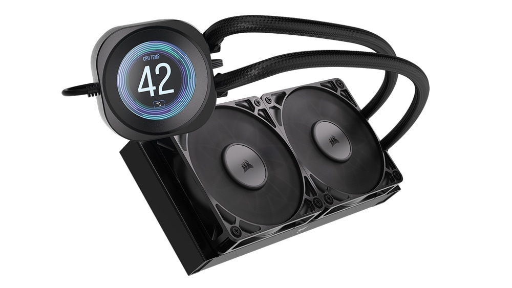 Corsair NAUTILUS 240 RS LCD 簡易水冷CPUクーラー ブラック|CW-9061031-WW - 画像 (3)