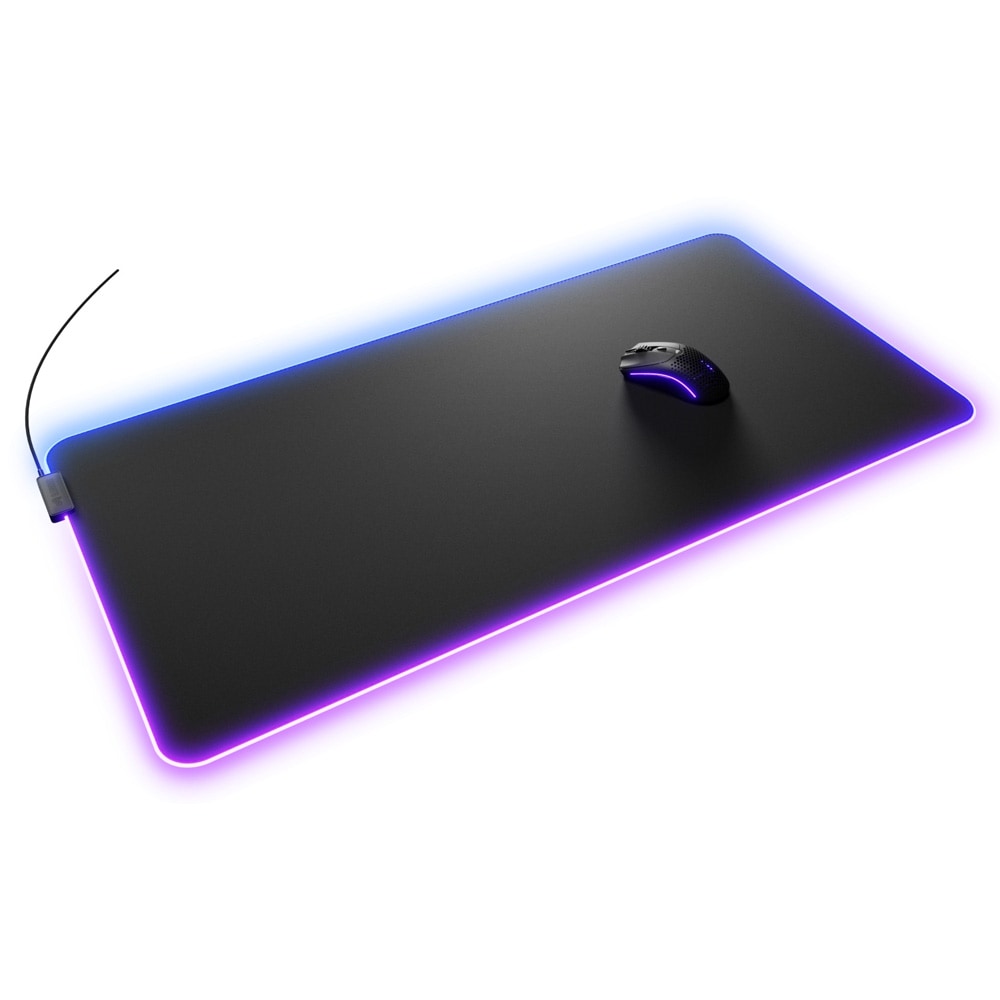 Glorious Mouse Pad 2 GLED - XXL- Black RGBライティング搭載 布製ゲーミングマウスパッド XXLサイズ (915 x 460mm) ブラック|GLO-MP2-GLED-XXL-B - 画像 (3)