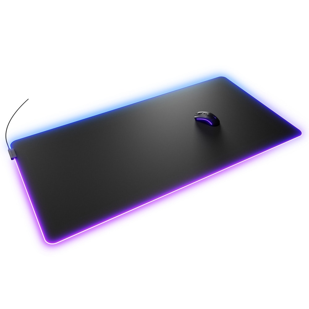 Glorious Mouse Pad 2 GLED - 3XL - Black RGBライティング搭載 布製ゲーミングマウスパッド 3XLサイズ (1220 x 610mm) ブラック|GLO-MP2-GLED-3XL-B - 画像 (3)