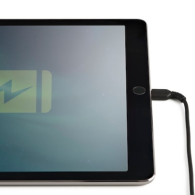 StarTech 高耐久Lightning-USB-Aケーブル 30cm/ブラック/iPhone、iPod、iPad対応|RUSBLTMM30CMB - 画像 (4)
