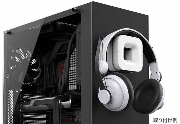 NZXT PUCK ヘッドホンハンガー マグネット固定式 最大支持2kg ブラック|BA-PUCKR-B1 - 画像 (4)