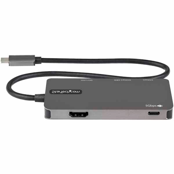 StarTech USB Type-Cマルチ変換アダプター/4K HDMI/100W USB PD/SD & microSD スロット|DKT30CHSDPD - 画像 (4)
