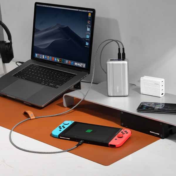 ZENDURE SuperPort S4 スマートフォン・ノートPC充電可能/USB GaN ACアダプタ PowerDelivery 100W出力対応 4ポート ホワイト|ZDS4P100PD-W-US - 画像 (8)