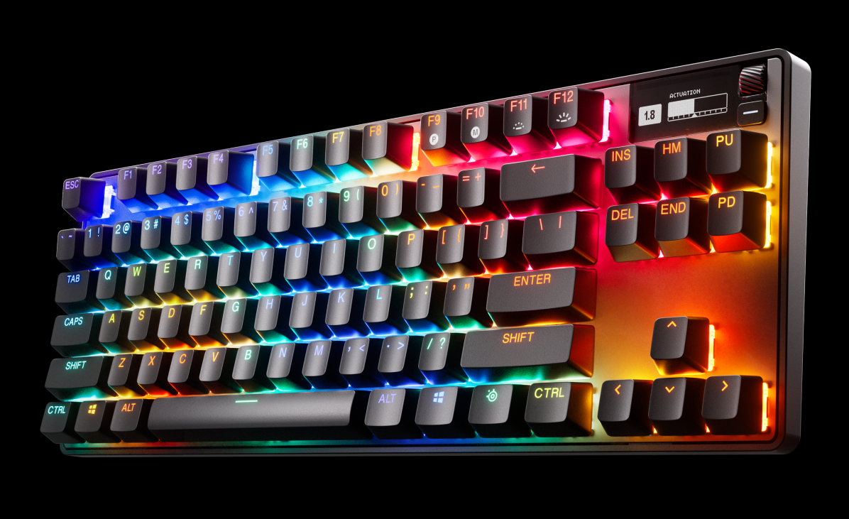 SteelSeries 64865 Apex Pro TKL WL (2023) US テンキーレスeスポーツキーボード ブラック|64865 - 画像 (4)