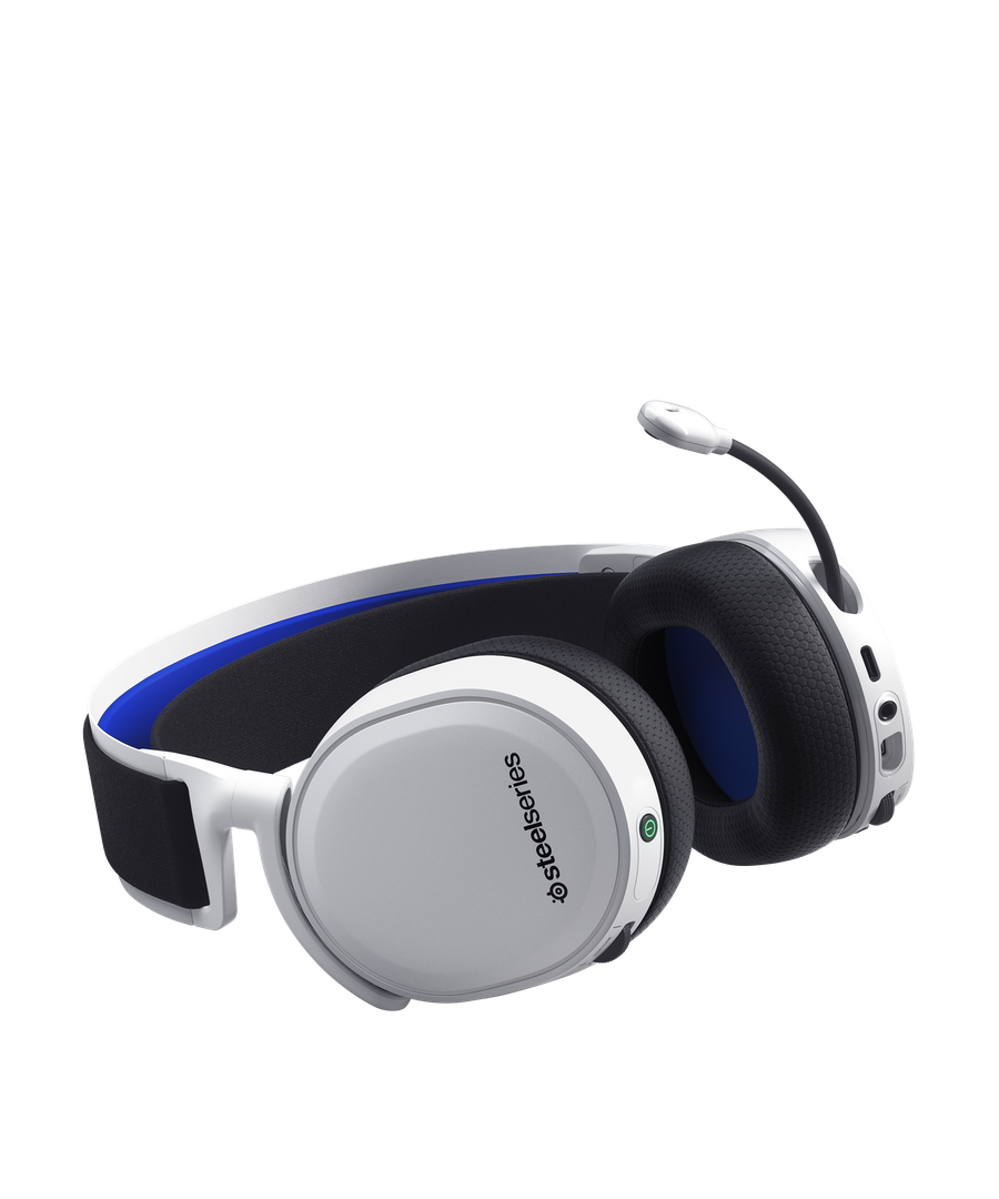 SteelSeries 61471J Arctis 7P+ White(RE) PlayStation 5向け ワイヤレスゲーミングヘッドセット ホワイト|61471J - 画像 (4)